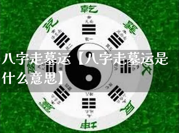 八字走墓运【八字走墓运是什么意思】_https://www.nbtfsb.com_易经起名_第1张