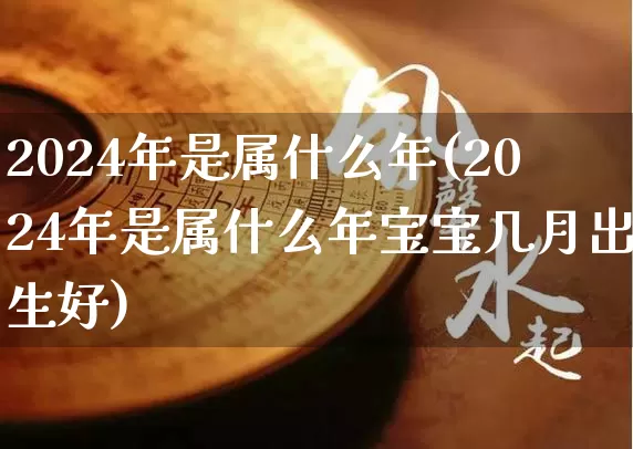 2024年是属什么年(2024年是属什么年宝宝几月出生好)_https://www.nbtfsb.com_道源国学_第1张