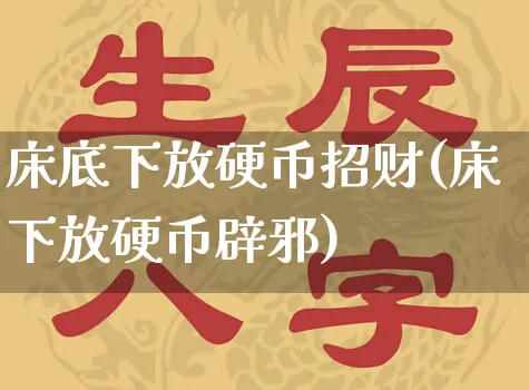 床底下放硬币招财(床下放硬币辟邪)_https://www.nbtfsb.com_道源国学_第1张