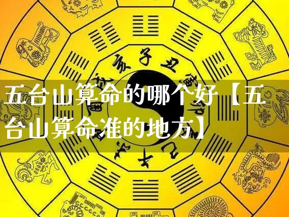 五台山算命的哪个好【五台山算命准的地方】_https://www.nbtfsb.com_周公解梦_第1张