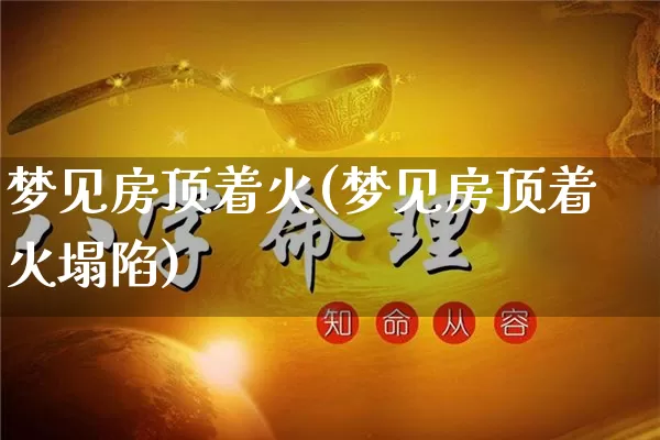 梦见房顶着火(梦见房顶着火塌陷)_https://www.nbtfsb.com_八字算命_第1张