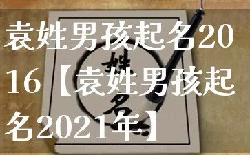 袁姓男孩起名2016【袁姓男孩起名2021年】_https://www.nbtfsb.com_国学动态_第1张