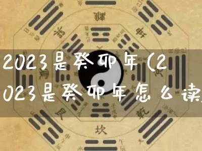 2023是癸卯年(2023是癸卯年怎么读)_https://www.nbtfsb.com_易经起名_第1张