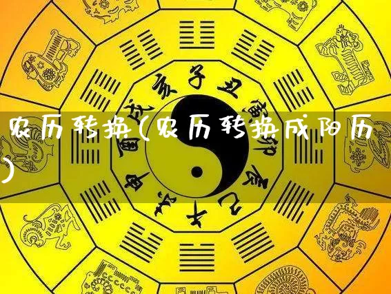 农历转换(农历转换成阳历)_https://www.nbtfsb.com_周公解梦_第1张