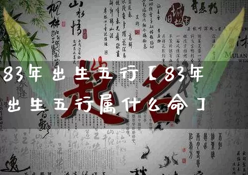 83年出生五行【83年出生五行属什么命】_https://www.nbtfsb.com_道源国学_第1张