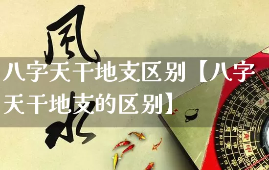 八字天干地支区别【八字天干地支的区别】_https://www.nbtfsb.com_周公解梦_第1张