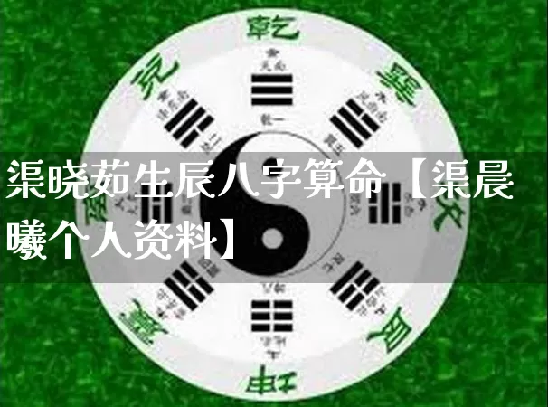 渠晓茹生辰八字算命【渠晨曦个人资料】_https://www.nbtfsb.com_生肖星座_第1张