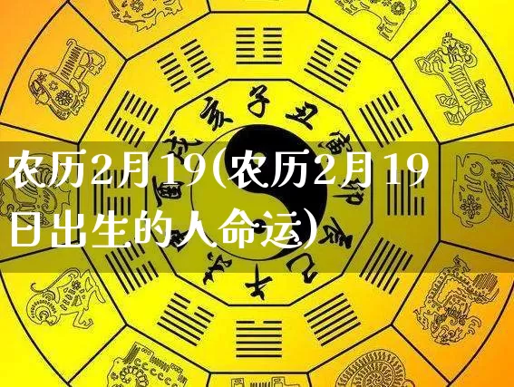 农历2月19(农历2月19日出生的人命运)_https://www.nbtfsb.com_道源国学_第1张