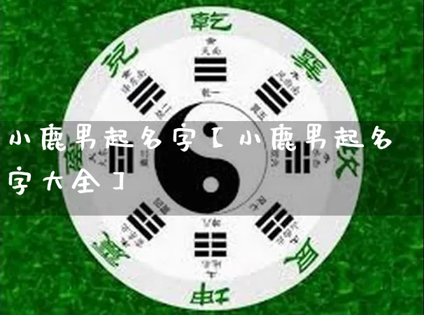 小鹿男起名字【小鹿男起名字大全】_https://www.nbtfsb.com_易经起名_第1张