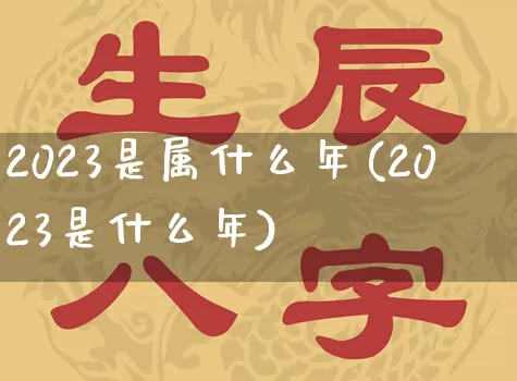 2023是属什么年(2023是什么年)_https://www.nbtfsb.com_道源国学_第1张