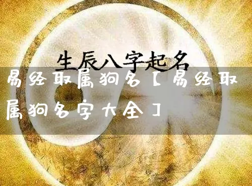 易经取属狗名【易经取属狗名字大全】_https://www.nbtfsb.com_易经起名_第1张