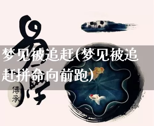 梦见被追赶(梦见被追赶拼命向前跑)_https://www.nbtfsb.com_易经起名_第1张