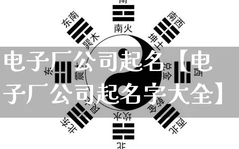 电子厂公司起名【电子厂公司起名字大全】_https://www.nbtfsb.com_五行风水_第1张