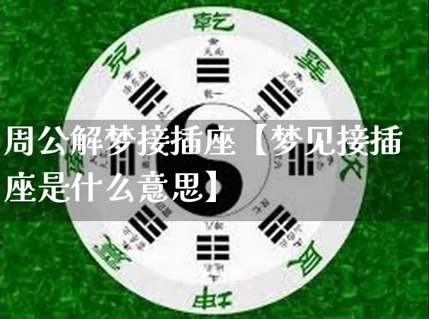 周公解梦接插座【梦见接插座是什么意思】_https://www.nbtfsb.com_八字算命_第1张