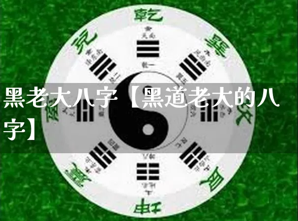 黑老大八字【黑道老大的八字】_https://www.nbtfsb.com_周公解梦_第1张