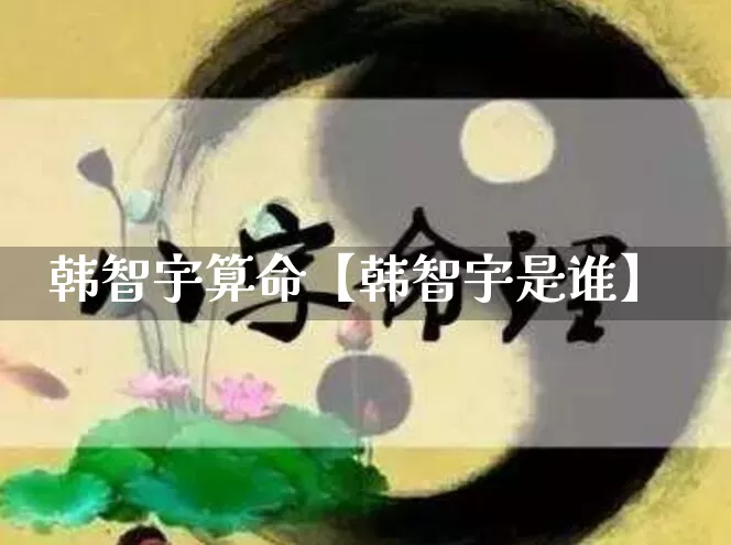 韩智宇算命【韩智宇是谁】_https://www.nbtfsb.com_易经起名_第1张