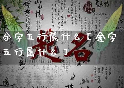 佘字五行属什么【金字五行属什么】_https://www.nbtfsb.com_易经起名_第1张