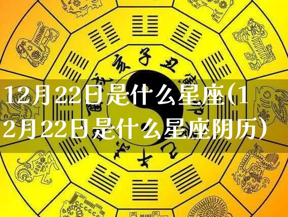 12月22日是什么星座(12月22日是什么星座阴历)_https://www.nbtfsb.com_道源国学_第1张