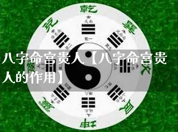 八字命宫贵人【八字命宫贵人的作用】_https://www.nbtfsb.com_道源国学_第1张