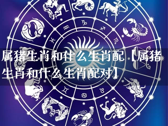 属猪生肖和什么生肖配【属猪生肖和什么生肖配对】_https://www.nbtfsb.com_生肖星座_第1张