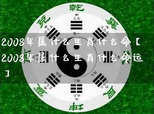 2008年属什么生肖什么命【2008年属什么生肖什么命运】_https://www.nbtfsb.com_国学动态_第1张