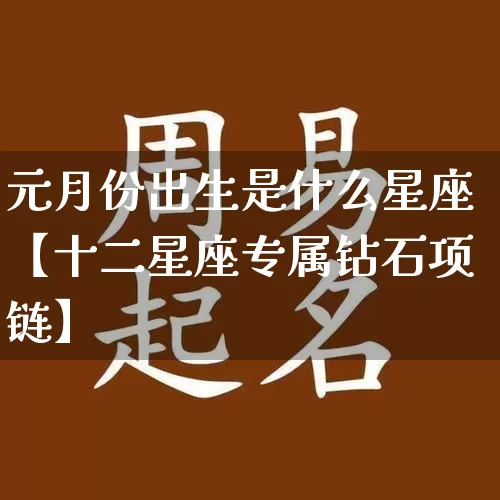 元月份出生是什么星座【十二星座专属钻石项链】_https://www.nbtfsb.com_国学动态_第1张