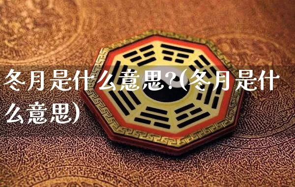 冬月是什么意思?(冬月是什么意思)_https://www.nbtfsb.com_周公解梦_第1张