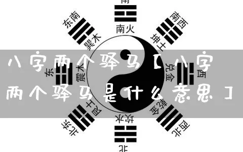 八字两个驿马【八字两个驿马是什么意思】_https://www.nbtfsb.com_道源国学_第1张