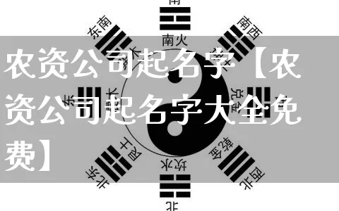 农资公司起名字【农资公司起名字大全免费】_https://www.nbtfsb.com_道源国学_第1张