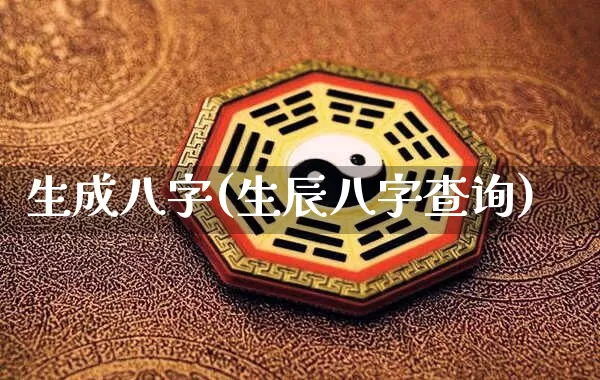 生成八字(生辰八字查询)_https://www.nbtfsb.com_八字算命_第1张