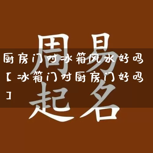 厨房门对冰箱风水好吗【冰箱门对厨房门好吗】_https://www.nbtfsb.com_易经起名_第1张