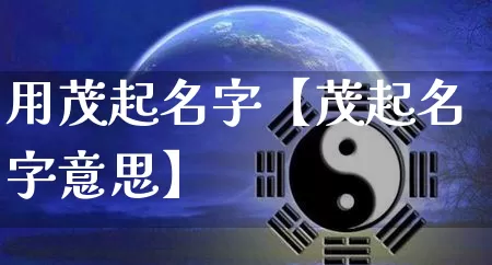 用茂起名字【茂起名字意思】_https://www.nbtfsb.com_易经起名_第1张