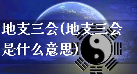 地支三会(地支三会是什么意思)_https://www.nbtfsb.com_周公解梦_第1张