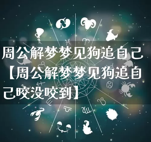 周公解梦梦见狗追自己【周公解梦梦见狗追自己咬没咬到】_https://www.nbtfsb.com_生肖星座_第1张