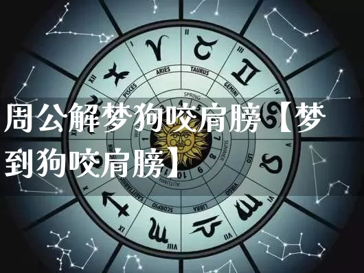 周公解梦狗咬肩膀【梦到狗咬肩膀】_https://www.nbtfsb.com_道源国学_第1张