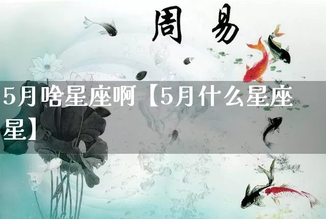 5月啥星座啊【5月什么星座星】_https://www.nbtfsb.com_周公解梦_第1张