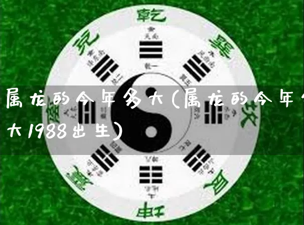 属龙的今年多大(属龙的今年多大1988出生)_https://www.nbtfsb.com_八字算命_第1张