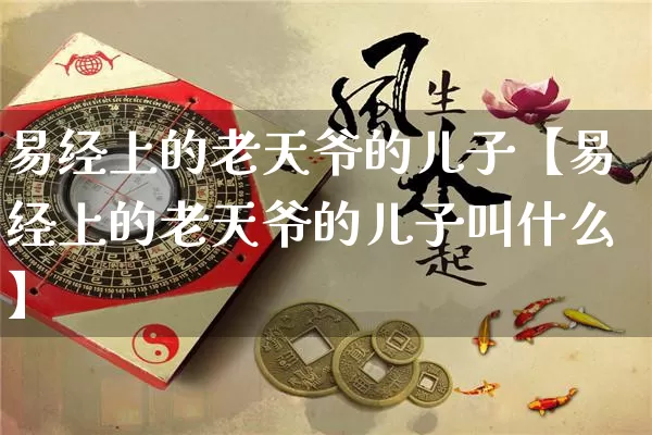 易经上的老天爷的儿子【易经上的老天爷的儿子叫什么】_https://www.nbtfsb.com_八字算命_第1张