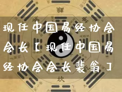 现任中国易经协会会长【现任中国易经协会会长裴翁】_https://www.nbtfsb.com_国学动态_第1张