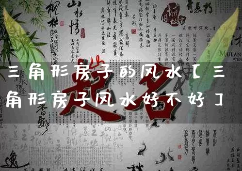 三角形房子的风水【三角形房子风水好不好】_https://www.nbtfsb.com_国学动态_第1张