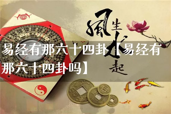 易经有那六十四卦【易经有那六十四卦吗】_https://www.nbtfsb.com_周公解梦_第1张