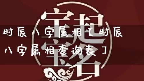 时辰八字属相【时辰八字属相查询表】_https://www.nbtfsb.com_易经起名_第1张